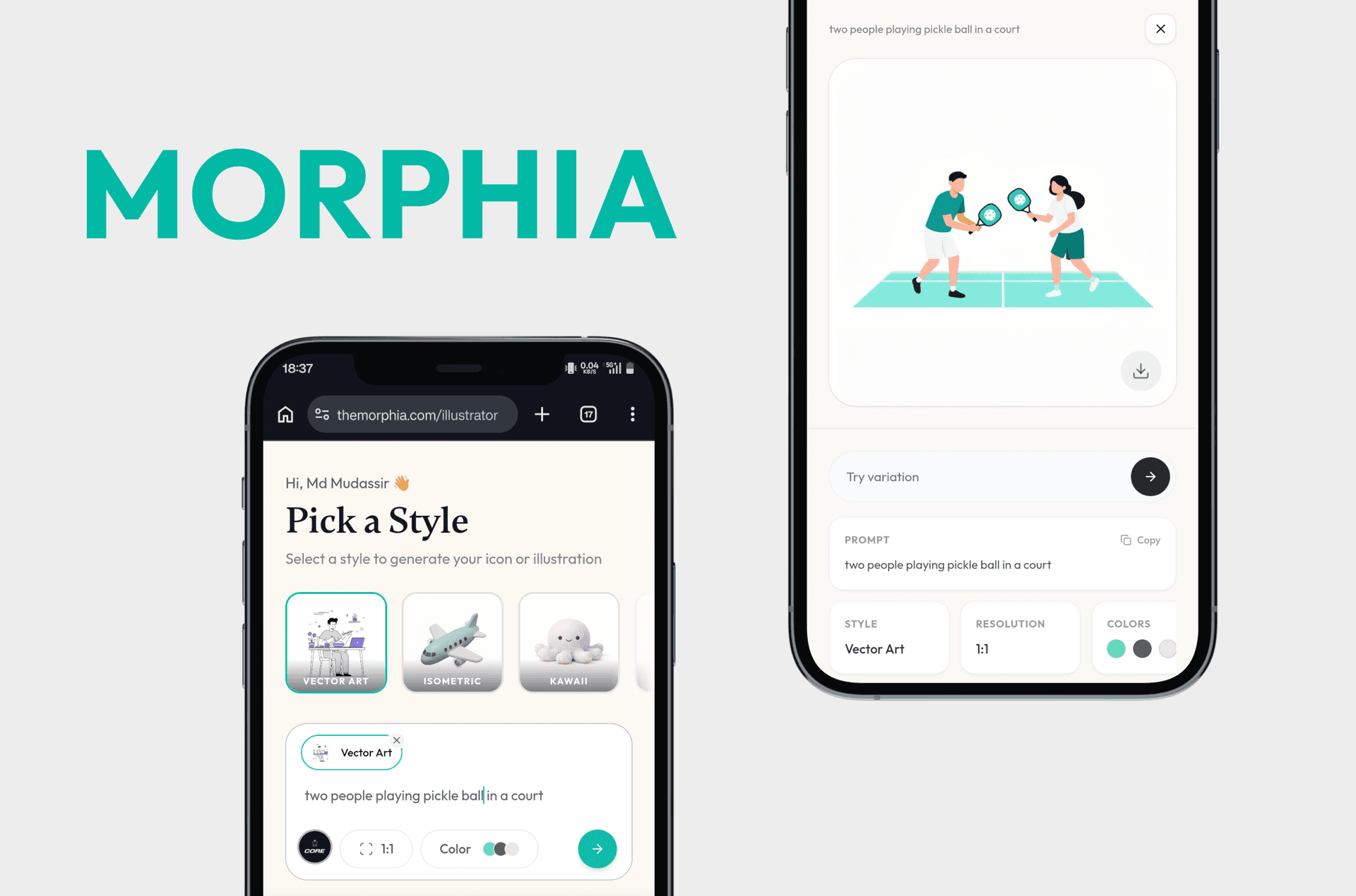 Morphia - AI Image generation platform