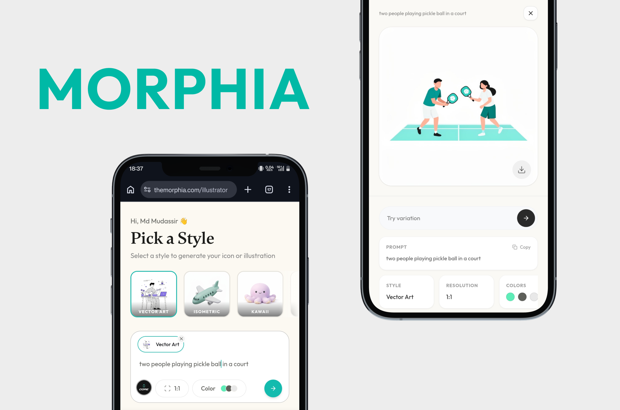 Morphia AI Hero Preview